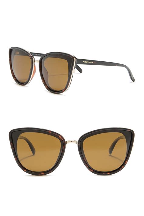 cole haan sunglass rectangle cat eye